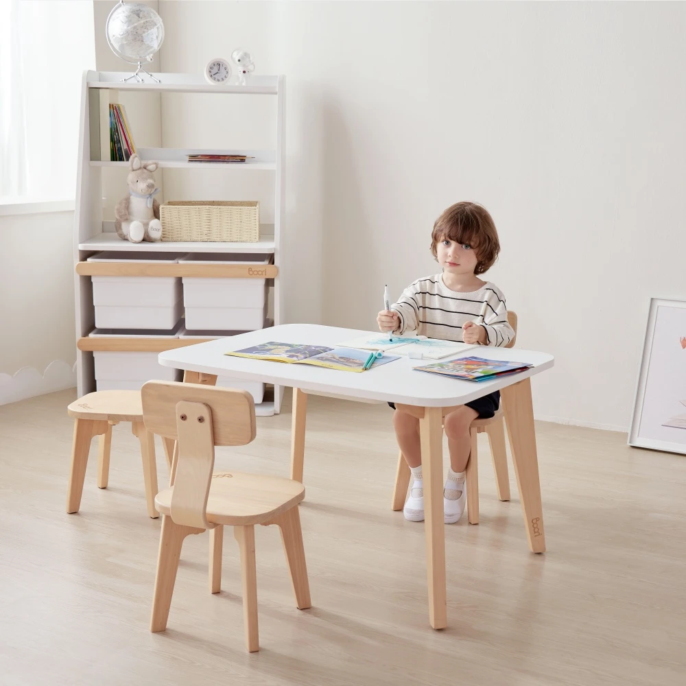 Boori kids rotating bookshelf learning table wooden furniture Boori kids rotating bookshelf learning table wooden furniture
